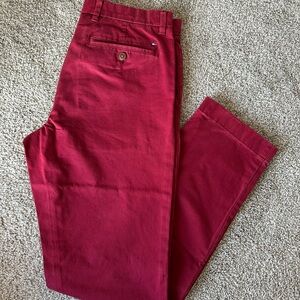 Tommy Hilfiger Slim Fit Chino Pants – Red 32/32